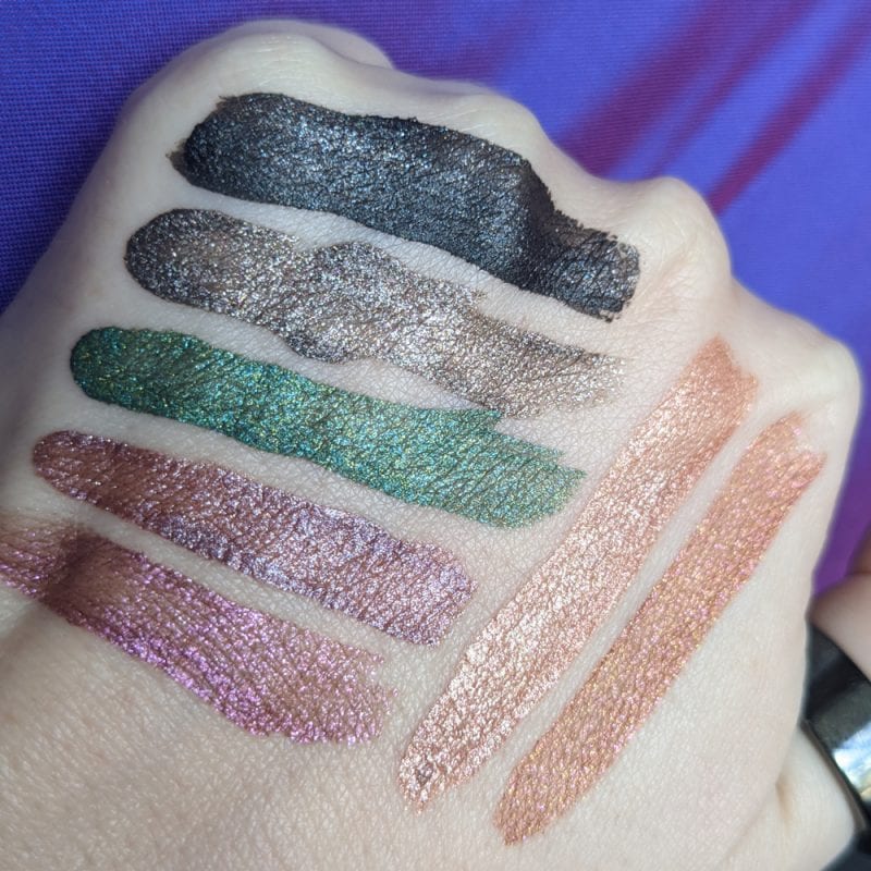Haus Labs Glam Attack Eyeshadow Swatches