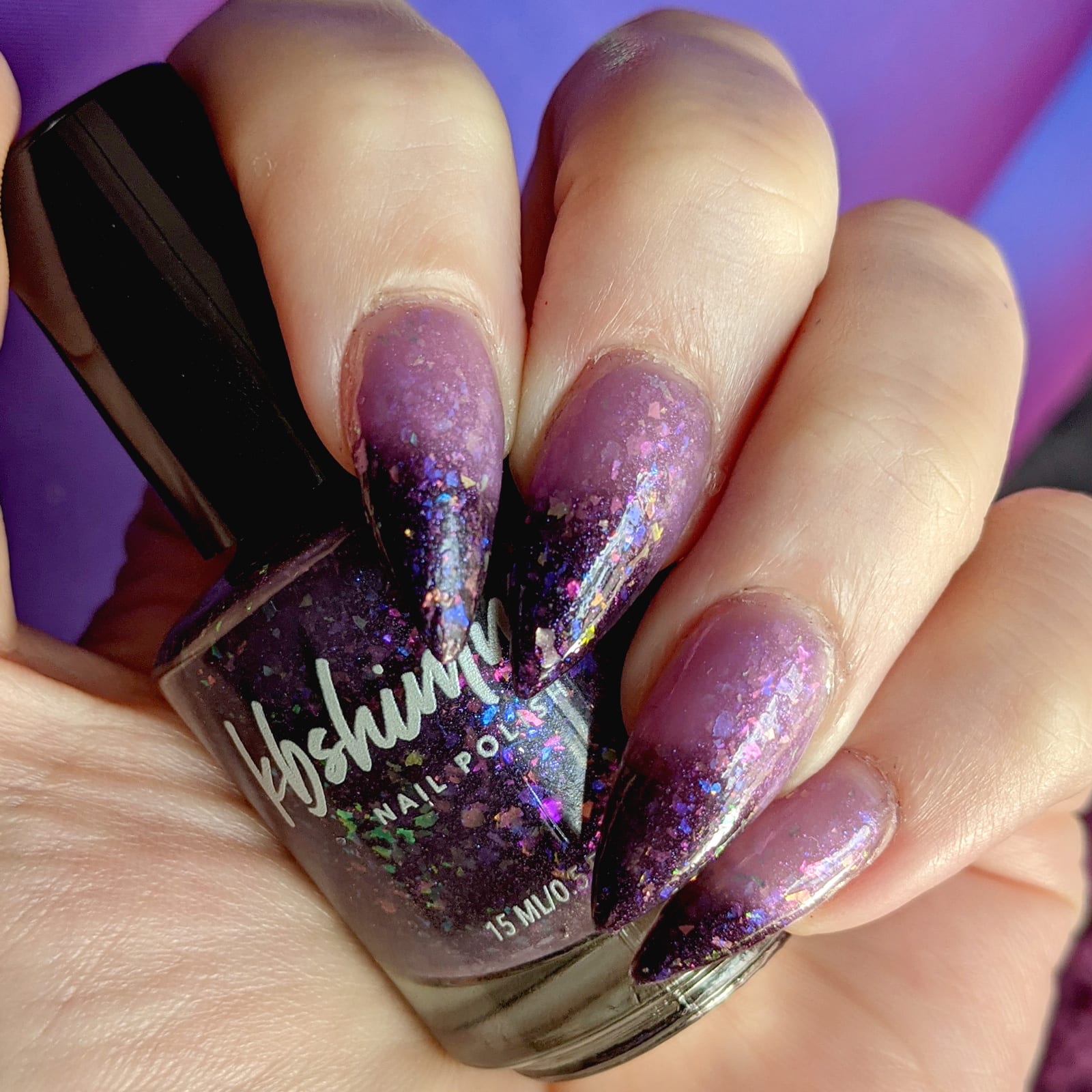KBShimmer In the Mood Nail Polish Mani, Perfect Purple to Black