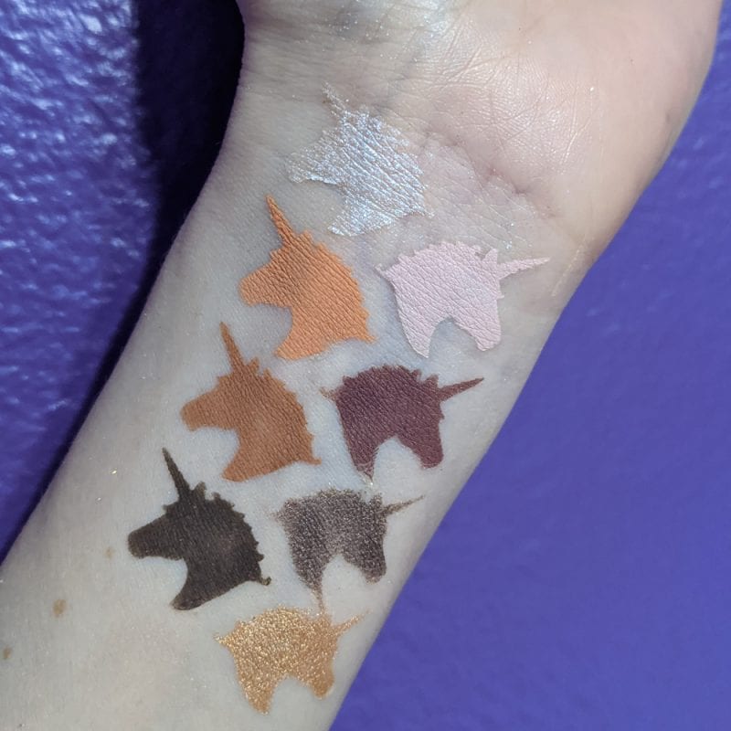 Lime Crime Prelude Exposed Swatches