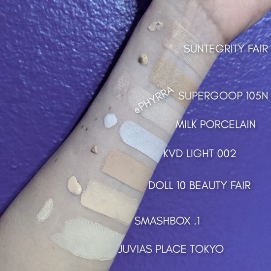 Fair Foundations - More Fair Neutral Foundation Swatches