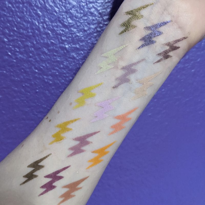 Natasha Denona Triochrome Eyeshadow Palette Swatches on Pale Skin