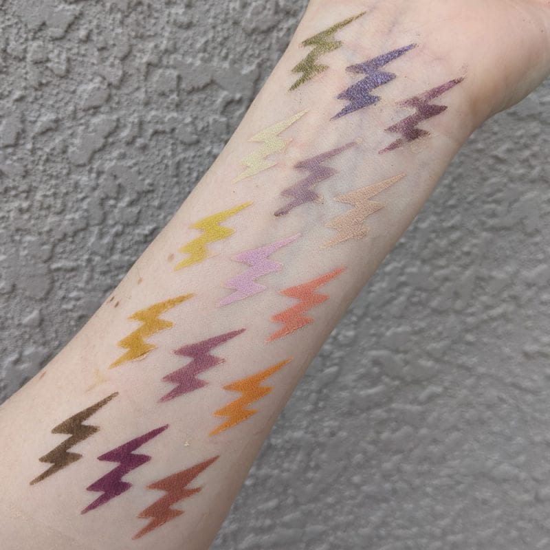 Natasha Denona Triochrome Eyeshadow Palette Swatches on Light Skin