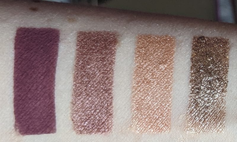 Haus Labs Fantasy Four-Way Shadow Palette Swatches