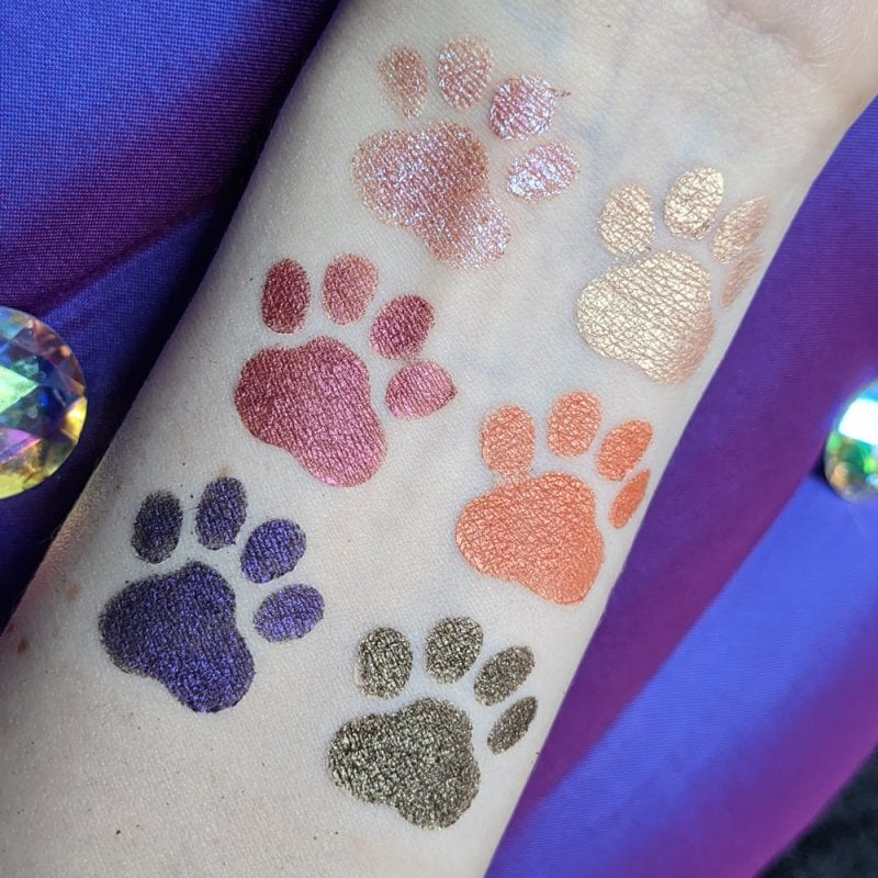 Rare Beauty Magnetic Spirit Swatches on Pale Skin