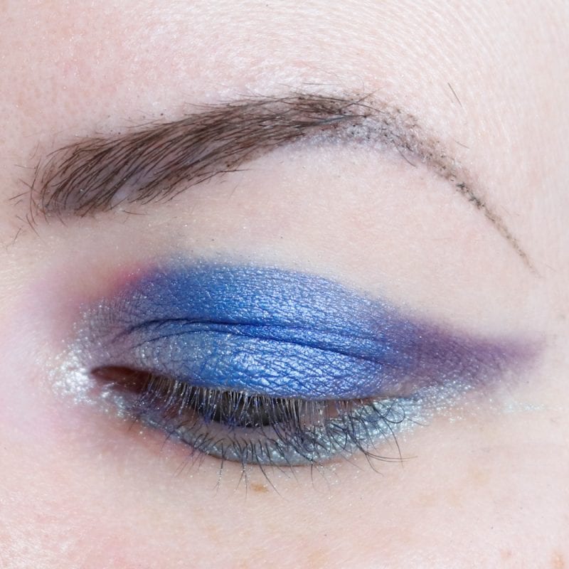 Lime Crime Aura Blue Eyeshadow Look