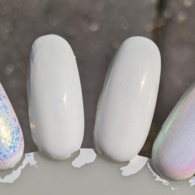 KBShimmer White Here White Now swatch