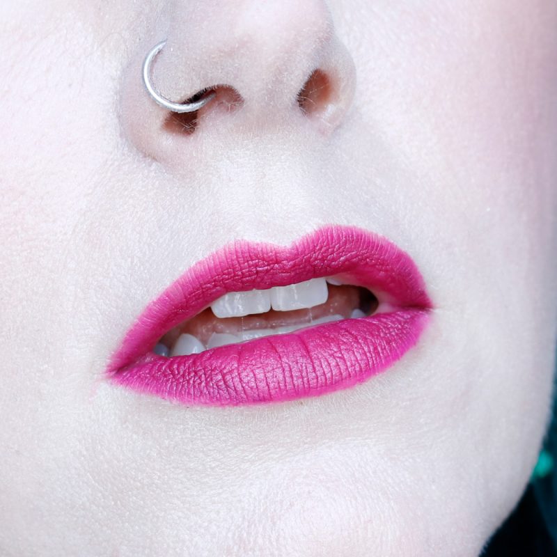 Bold Pink Lipstick
