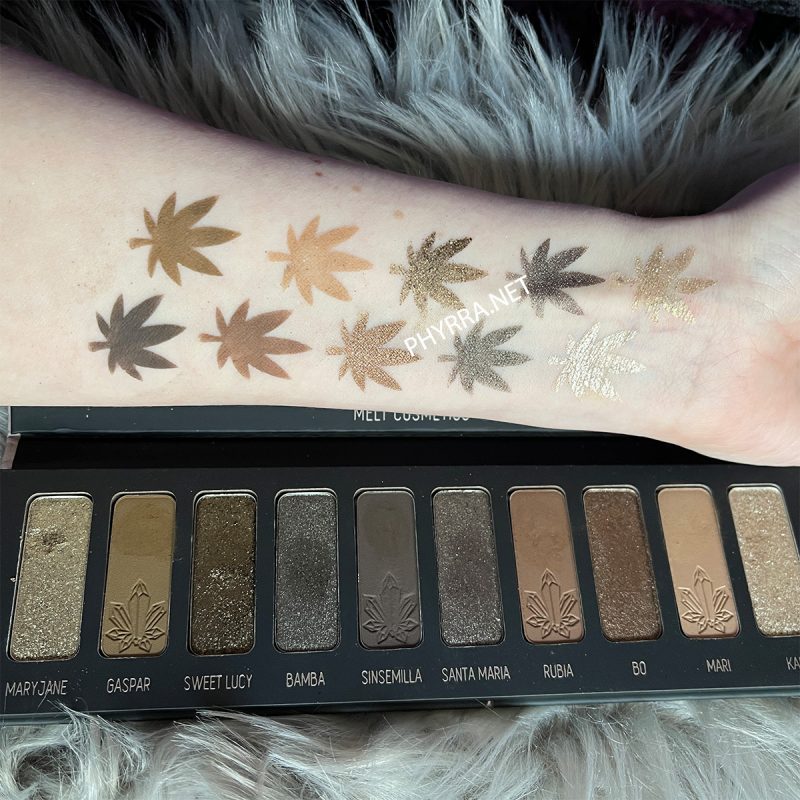 Melt MaryJane Palette Swatches