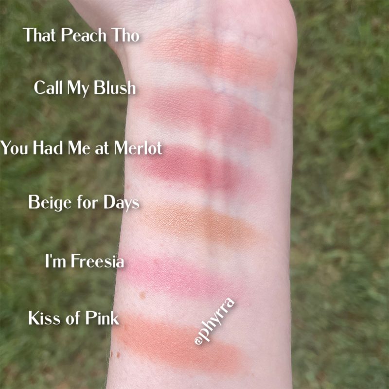 bareMinerals Gen Nude Blush Swatches