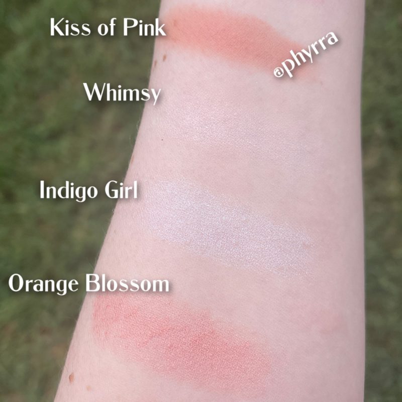 Highlighter Comparison Swatches