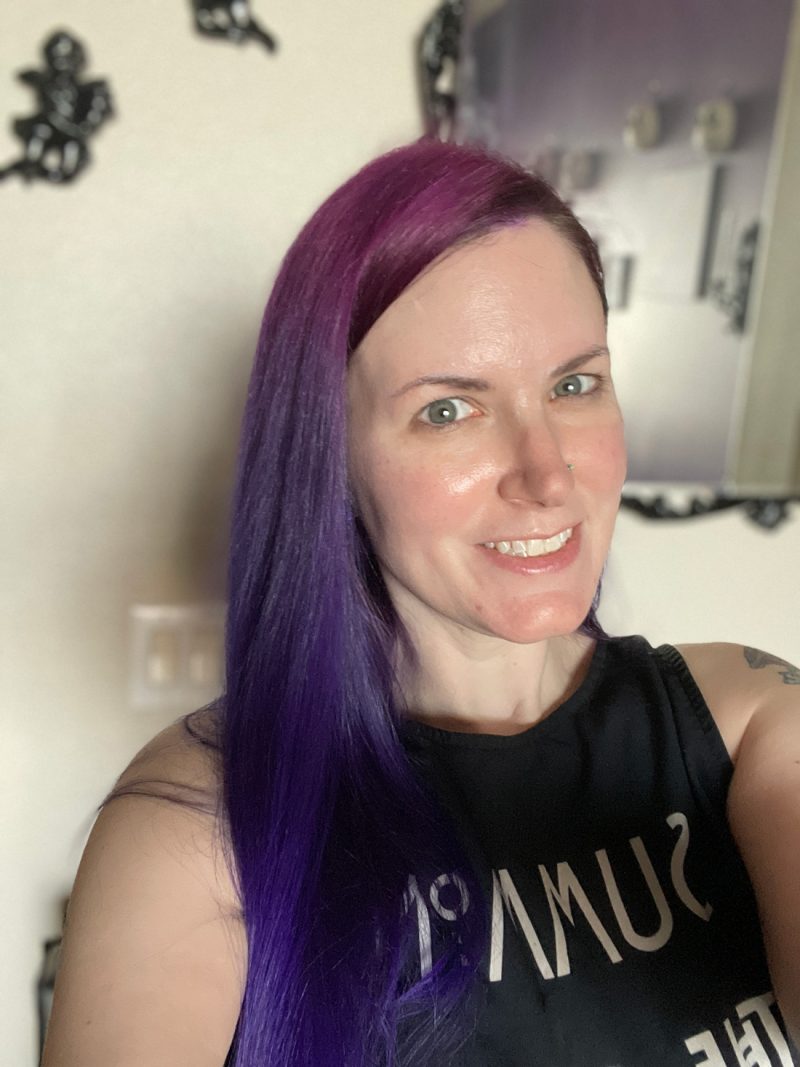 Purple Ombre Hair on Phyrra