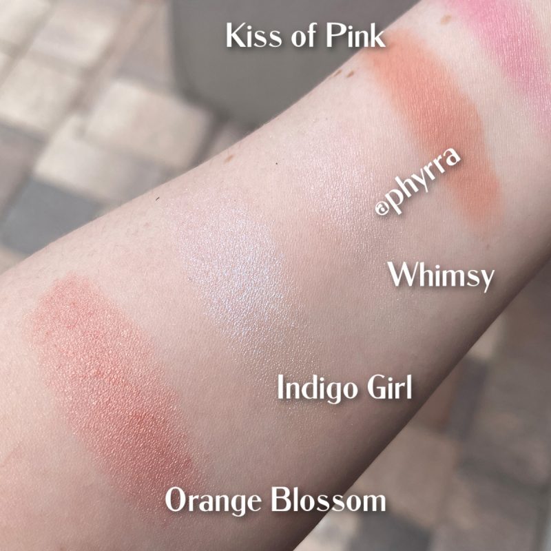 Bareminerals Highlighter Comparison Swatches