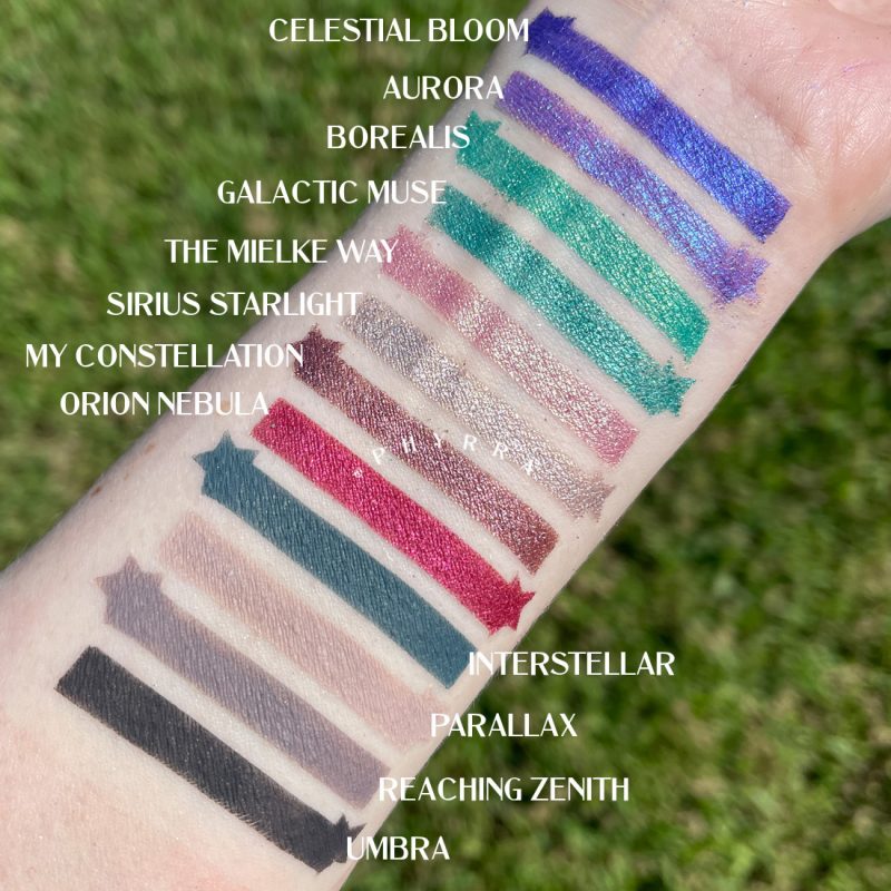 Sydney Grace Co Quintessence Swatches Fair Skin