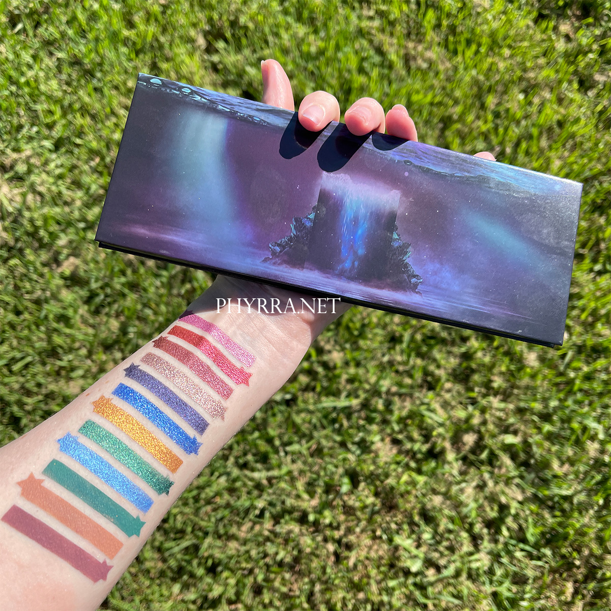 Sydney Grace Co Radiant Reflection Palette Swatches on Very Fair Skin