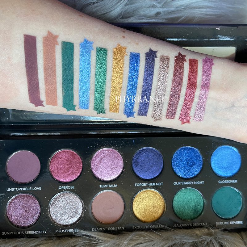 Sydney Grace Radiant Reflection Palette Swatches on Fair Skin