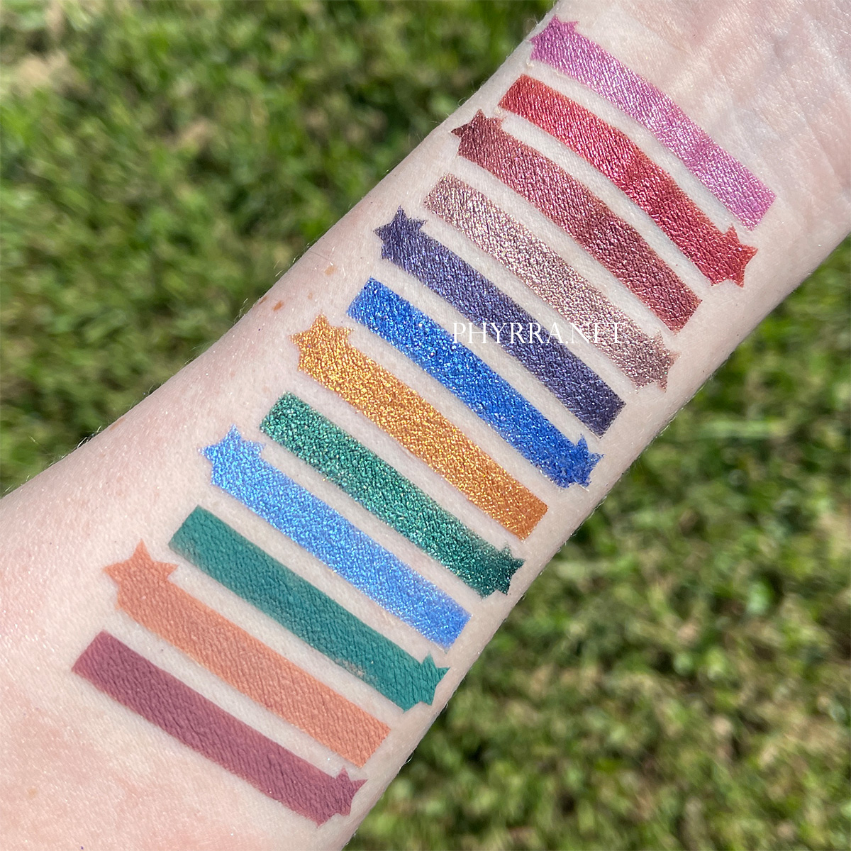 Syndey Grace Temptalia Radiant Reflection Swatches on Very Fair Skin