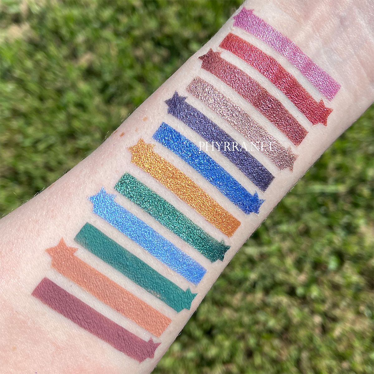 Sydney Grace Co Radiant Reflection Palette Swatches on Very Fair Skin