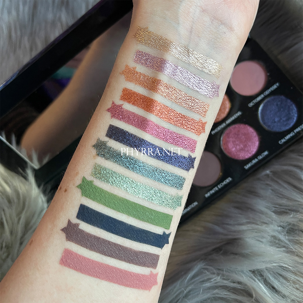 Sydney Grace Co Radiant Reflection Palette Swatches on Very Fair Skin