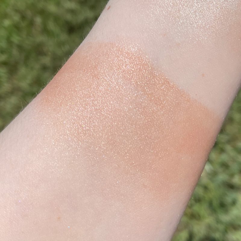 Lime Crime Sunkissed Glimmering Skin Stick in Maui swatched on pale skin