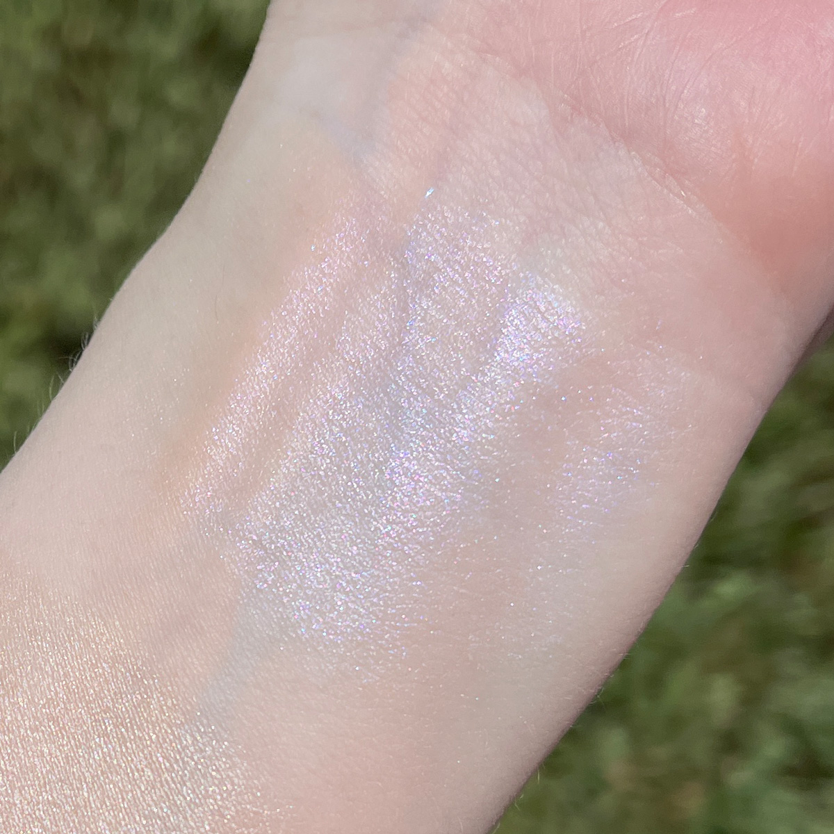 Lime Crime Wavy Skin Stick Swatched on fair skin
