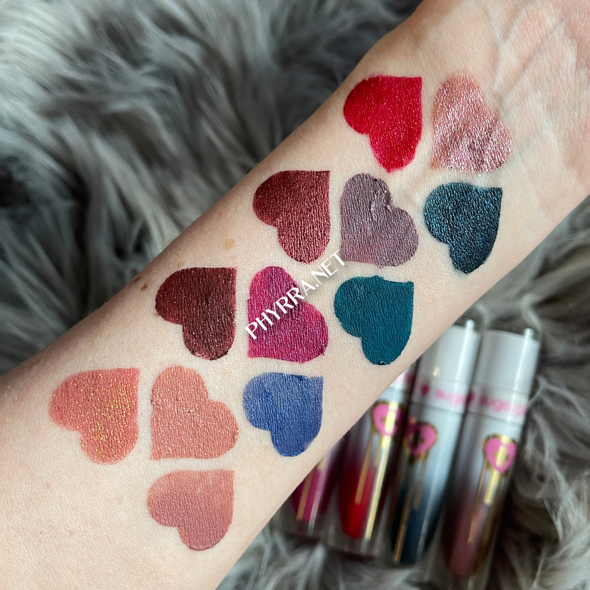 Sugarpill Liquid Lip Colors Swatches