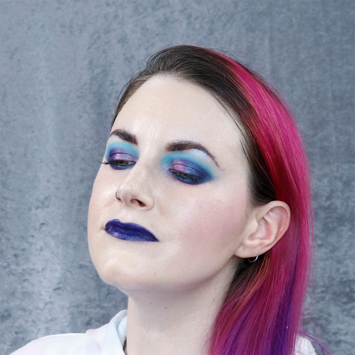 Purple Blue Indie Makeup Tutorial