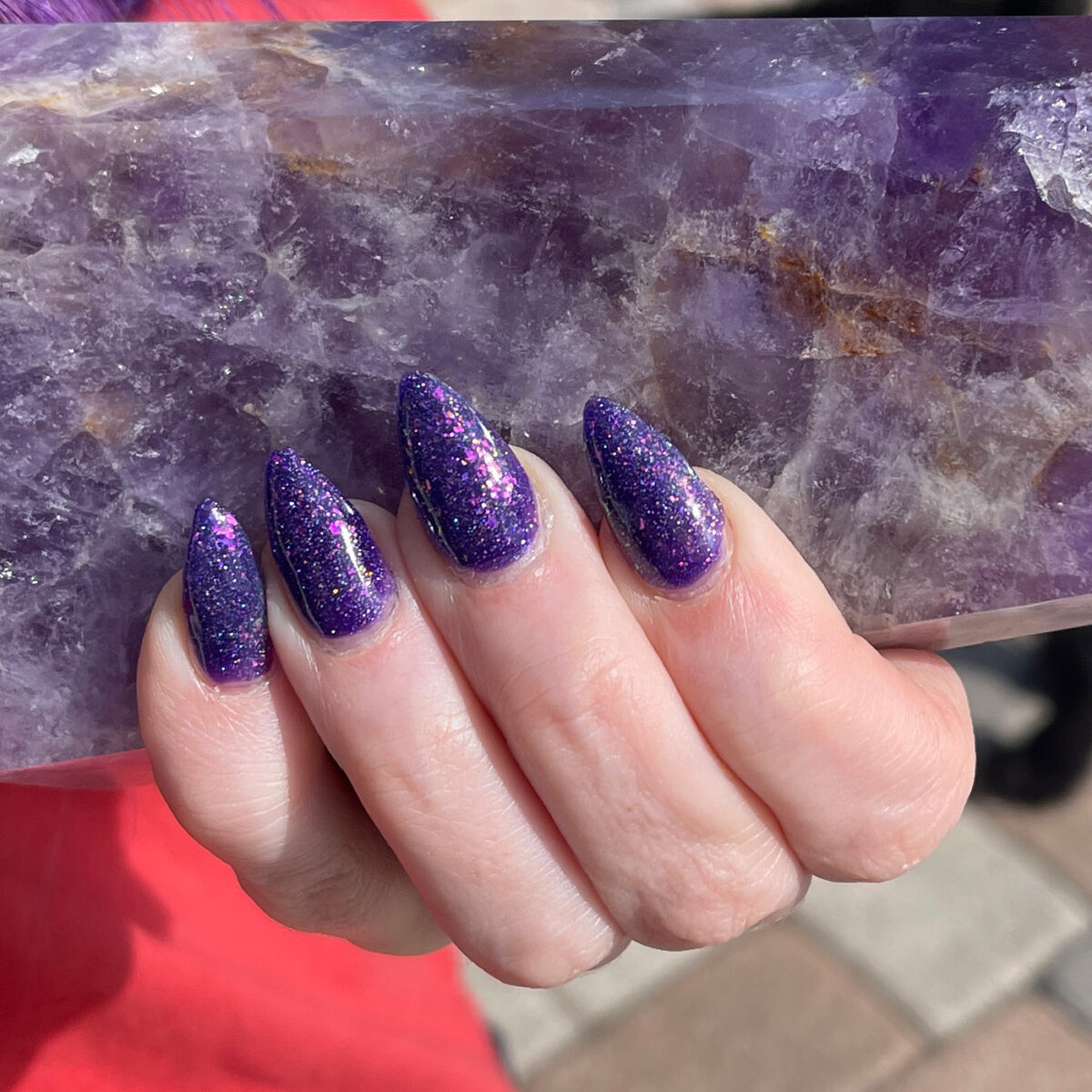 34+ Dark Purple Nail Designs | Acrylic Nail Art 2023 | Purple nails, Violet  nails, Purple nail designs