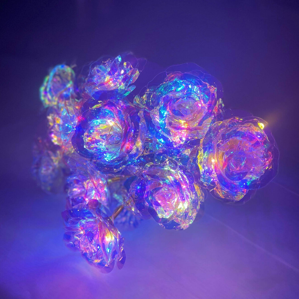 My Galaxy Rose Glow in the Dark Wedding Bouquet