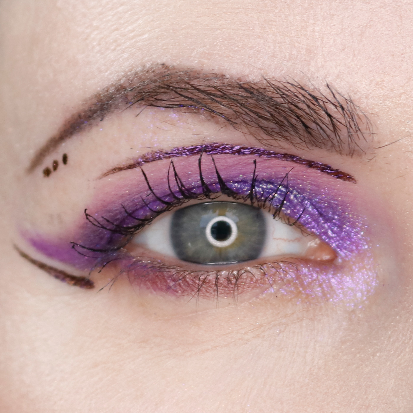 Purple Nude Futurist Look