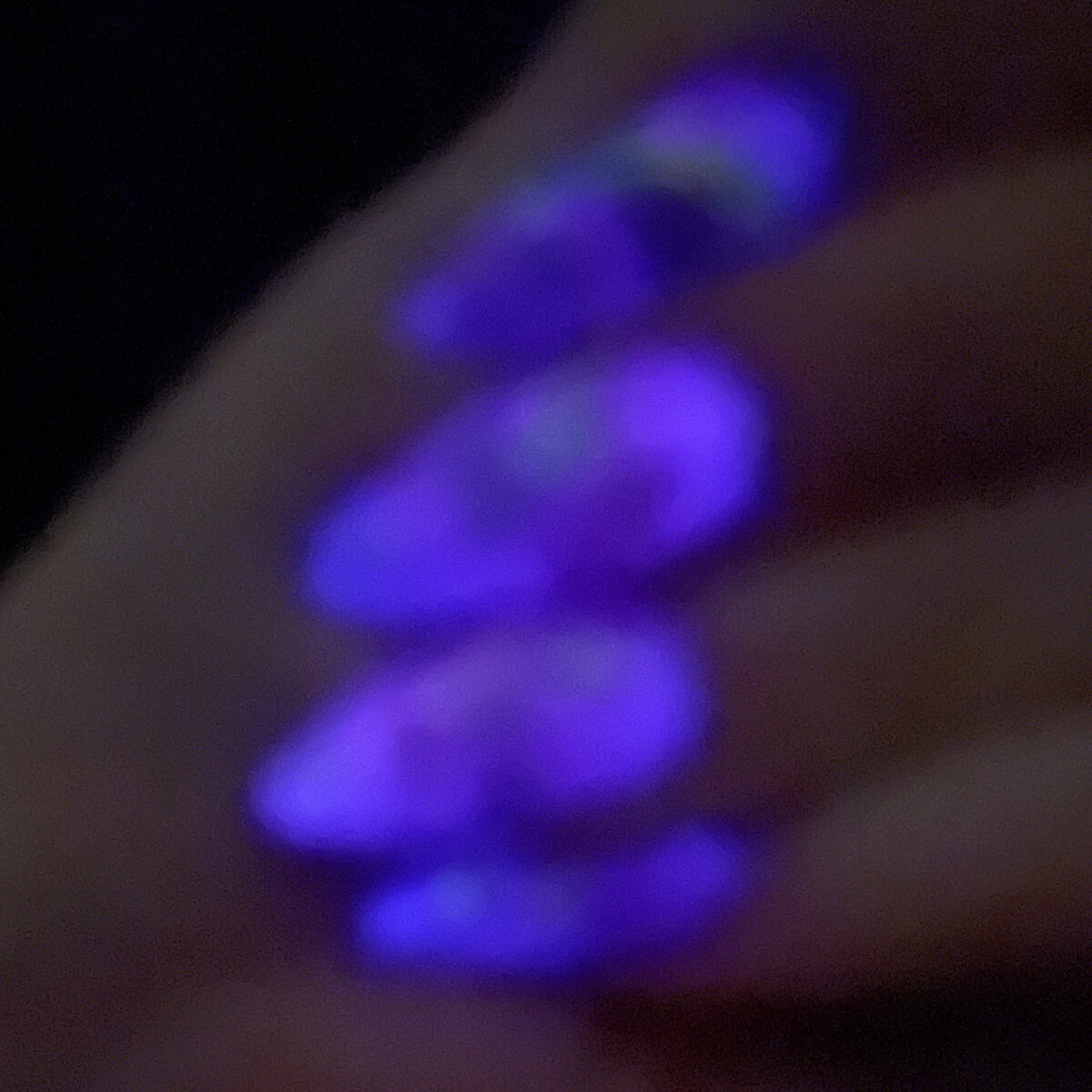 Neon Glow in the Dark Mani