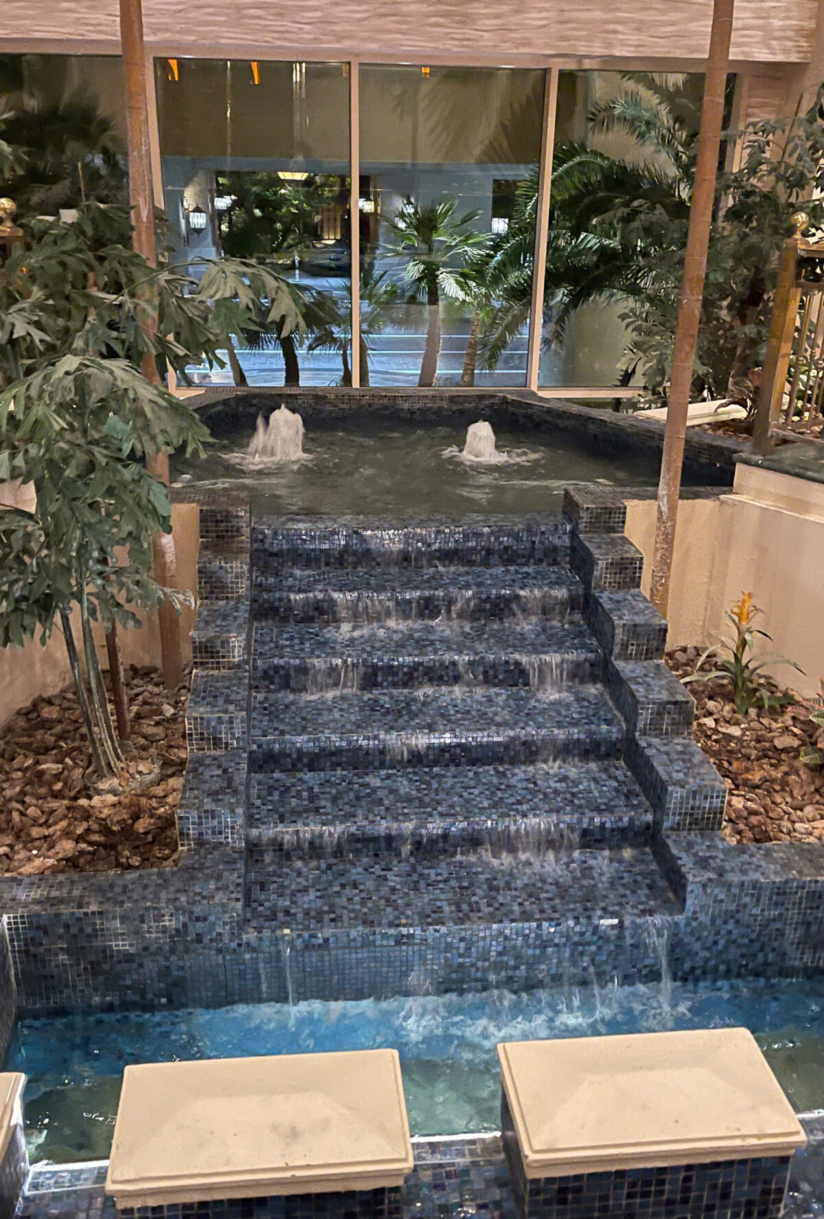 Waterfall in Mandalay Bay Hotel