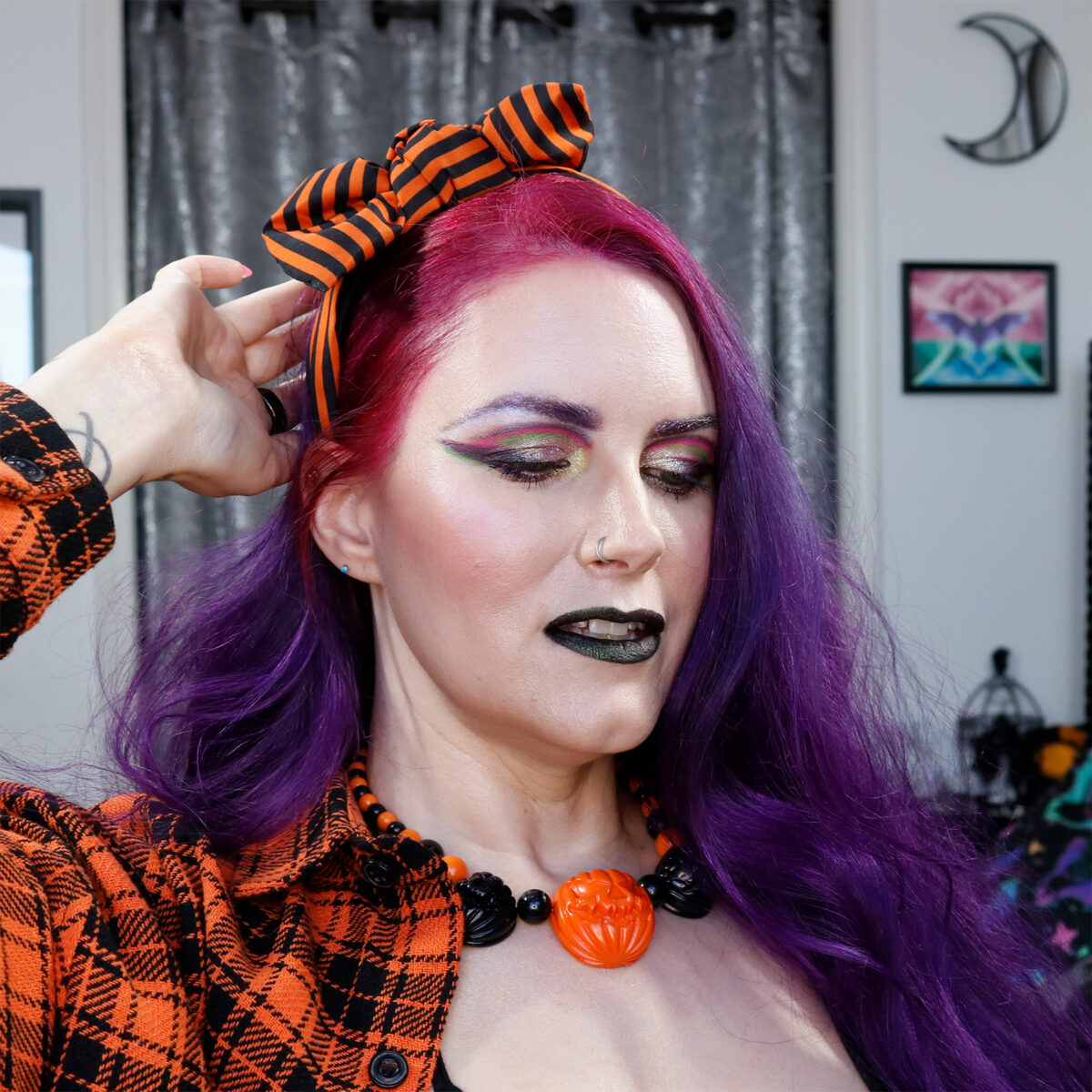 Orange Autumn Fashion / alternative gothic fall fashion