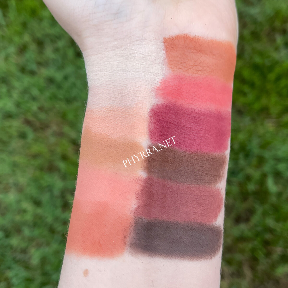 Too Faced Just Peachy Mattes Swatches