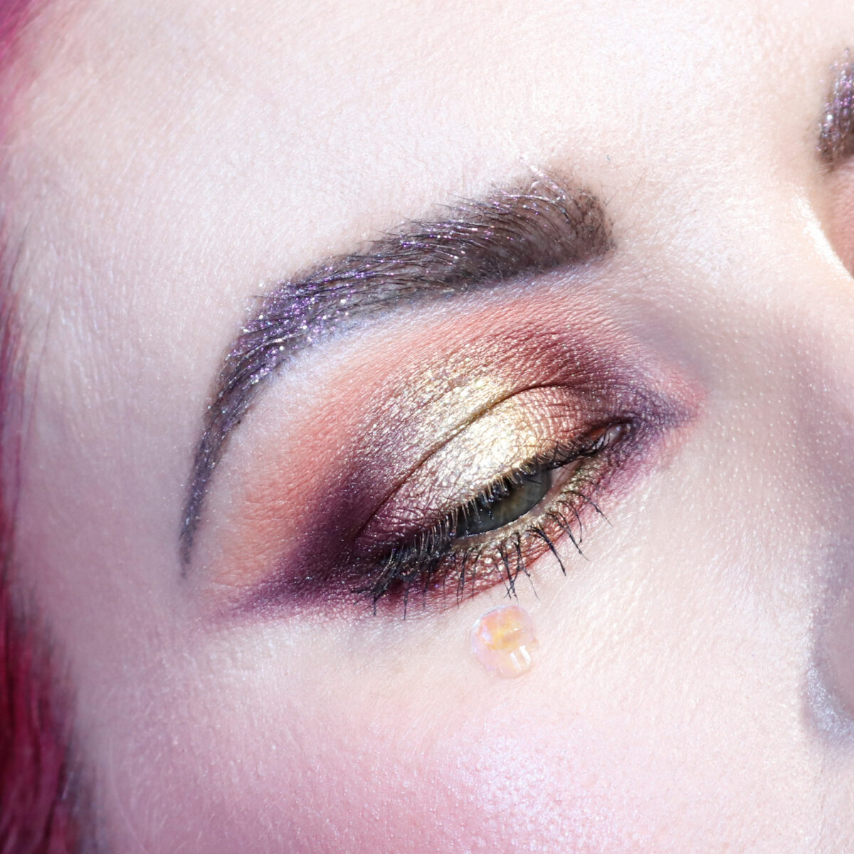 Burgundy, Orange and Gold Autumn Halo Eyes