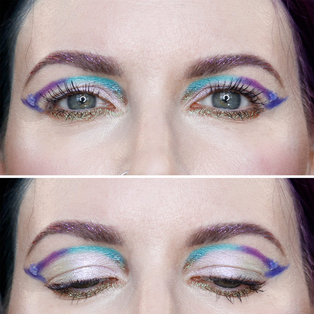 a graphic eyeliner tutorial for hooded eyes