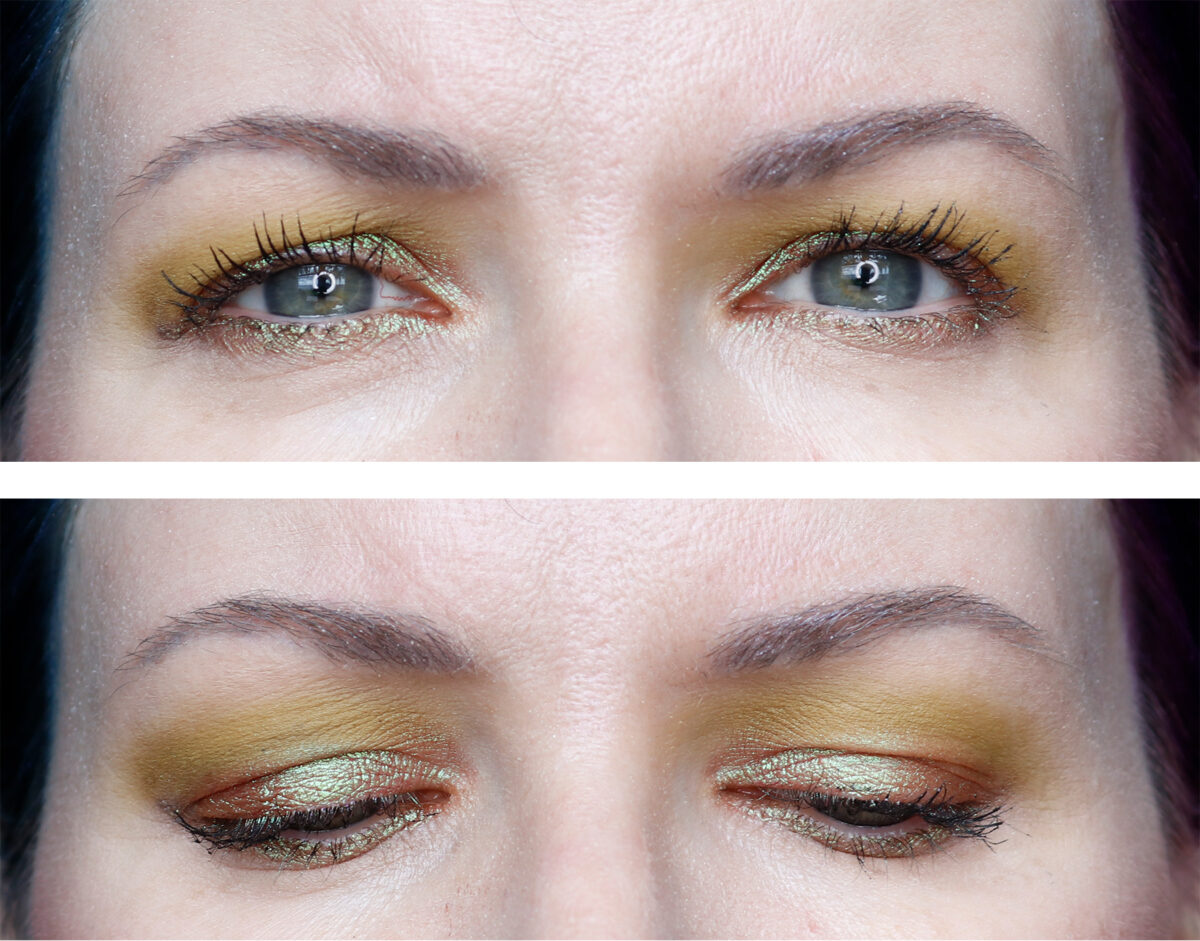 Hooded Eyes Eyeshadow Tutorial for blue green eyes