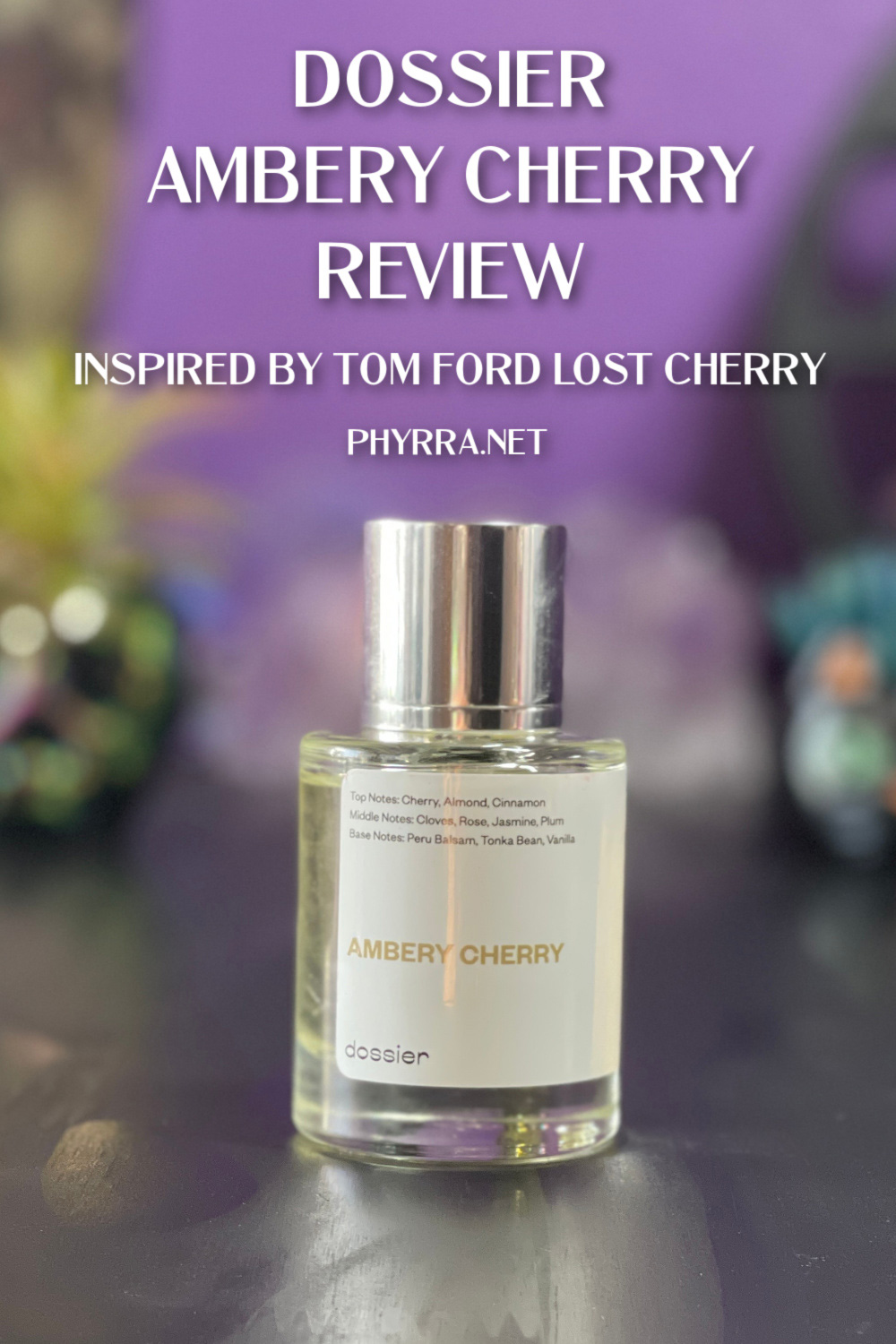 Dossier Ambery Cherry Review Inspired by Tom Ford Lost Cherry