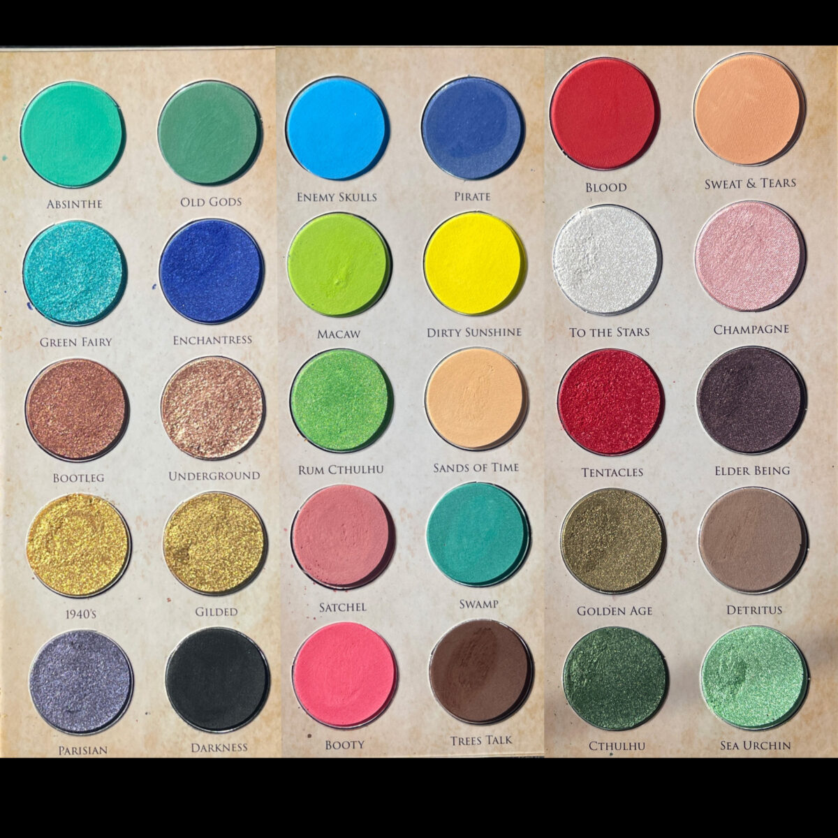 Vampyre Cthulhu Cocktails Eyeshadow Pans