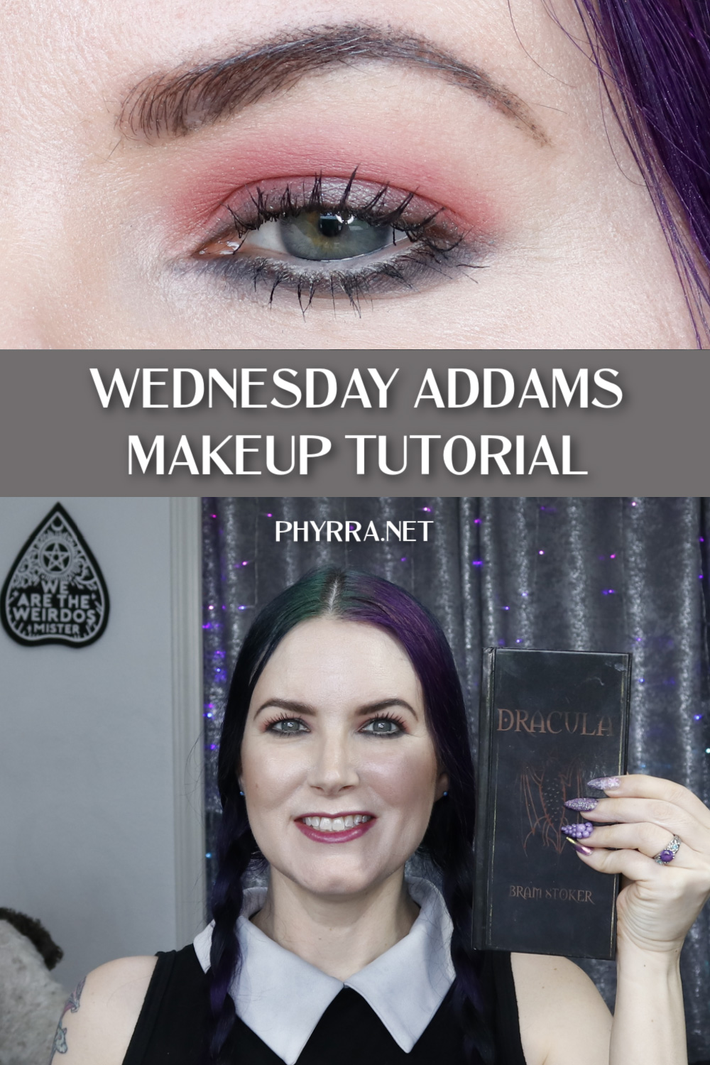 How to get the Wednesday Addams make-up look