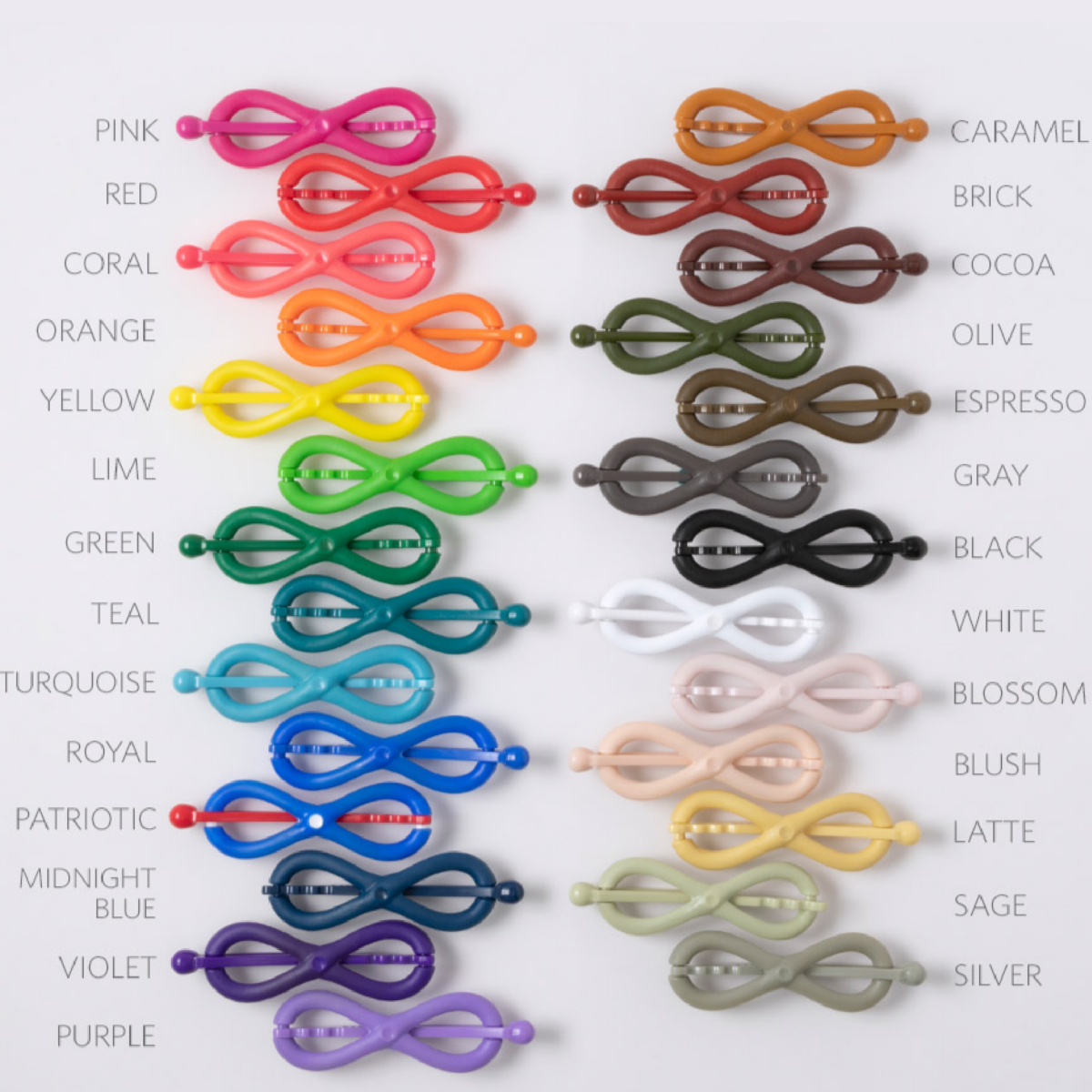 Flexi Sport Hair Clip Colors