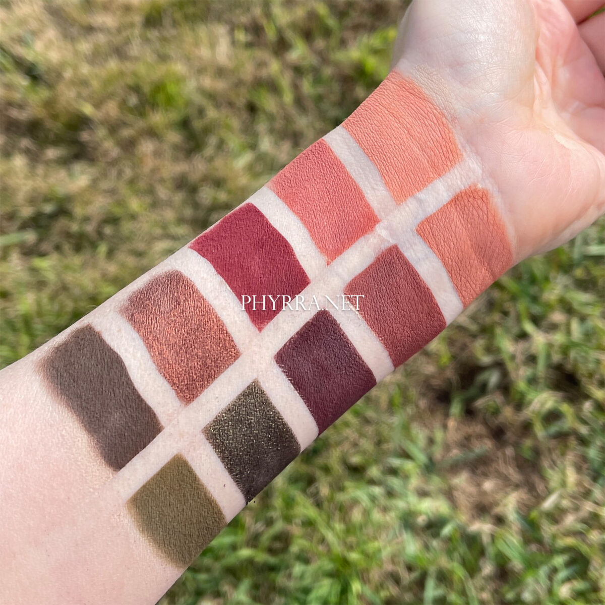 Gemini II swatches on very fair neutral to cool yellow skin tone