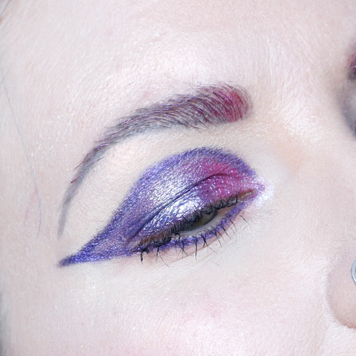 Purple Hooded Eyes Makeup Look