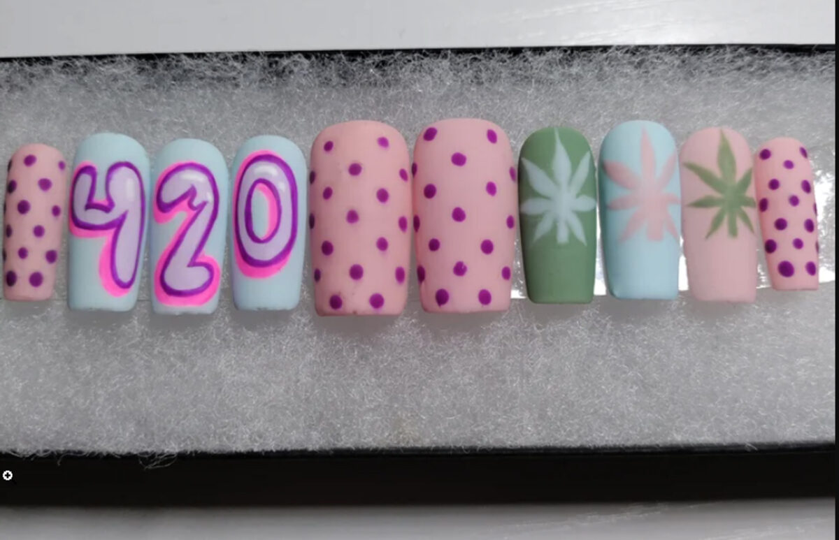 Cute 420 Nails