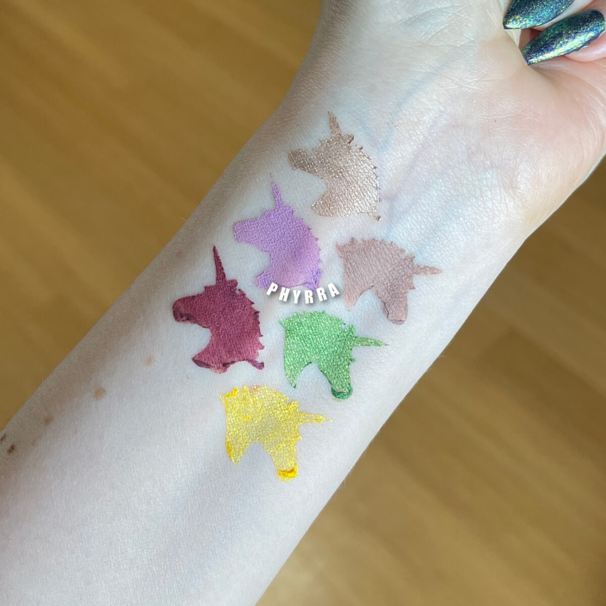 Lime Crime Electric Slide Eyeshadow Sticks Review swatches on pale skin