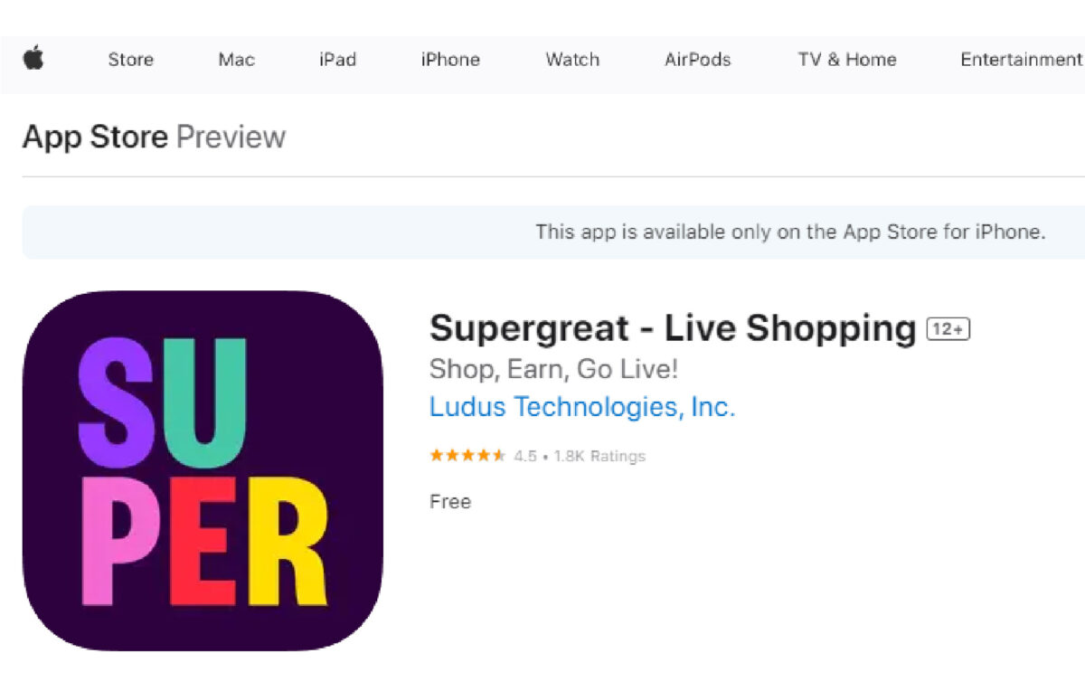 Supergreat App is currently iPhone only