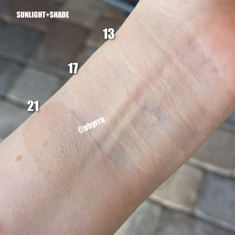 Missha BB Cream Swatches on Very Fair Neutral Cool Skin