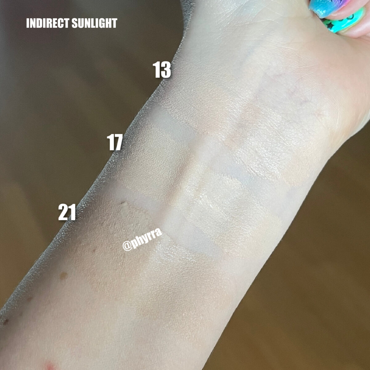 Missha BB Cream Swatches on Light skin