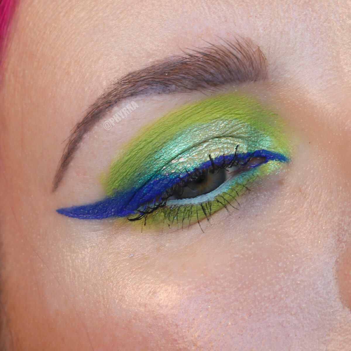 Half Magic Beauty Off the Deep End liner, We are Aliens base, and Devinah Fairy Fire