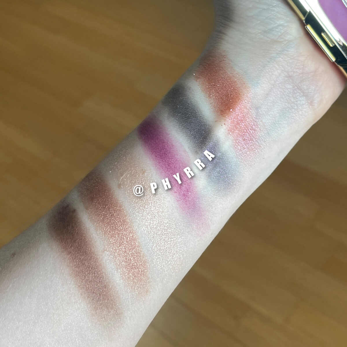 Tarte Big Ego to Go Palette Pale Skin Swatches in Indoor Indirect Sunlight