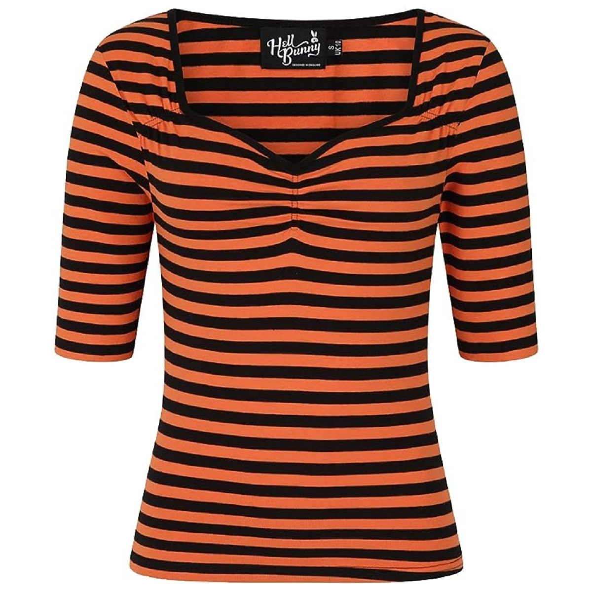 Hellbunny Warlock Top in Orange